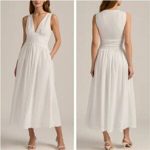 NEW Favorite Daughter The Eyes Only For You Midi Dress Sz8 White Ivory